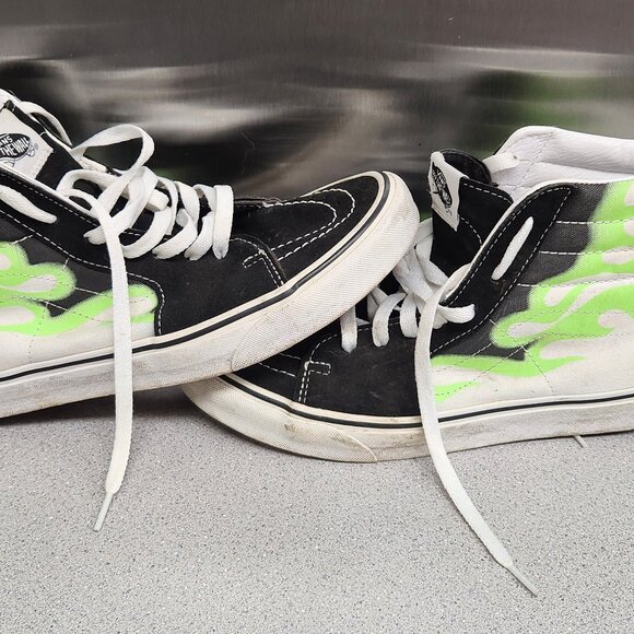 COPY - Vans Green Flame Sk8-hi - Picture 7 of 9